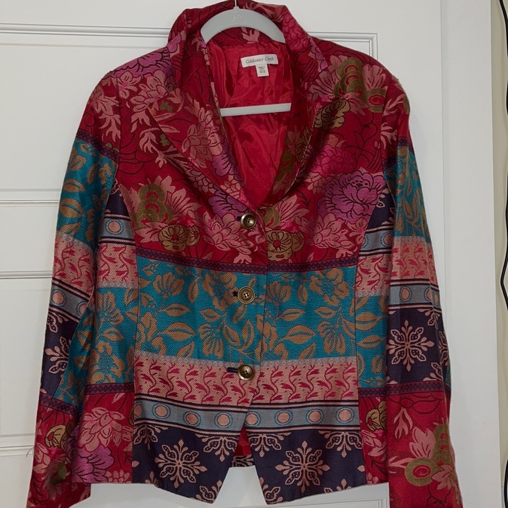 Multi colored Coldwater creek blazer size L